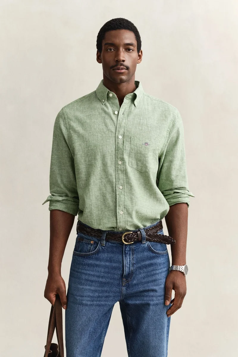 GANT Regular Cotton Linen Shirt