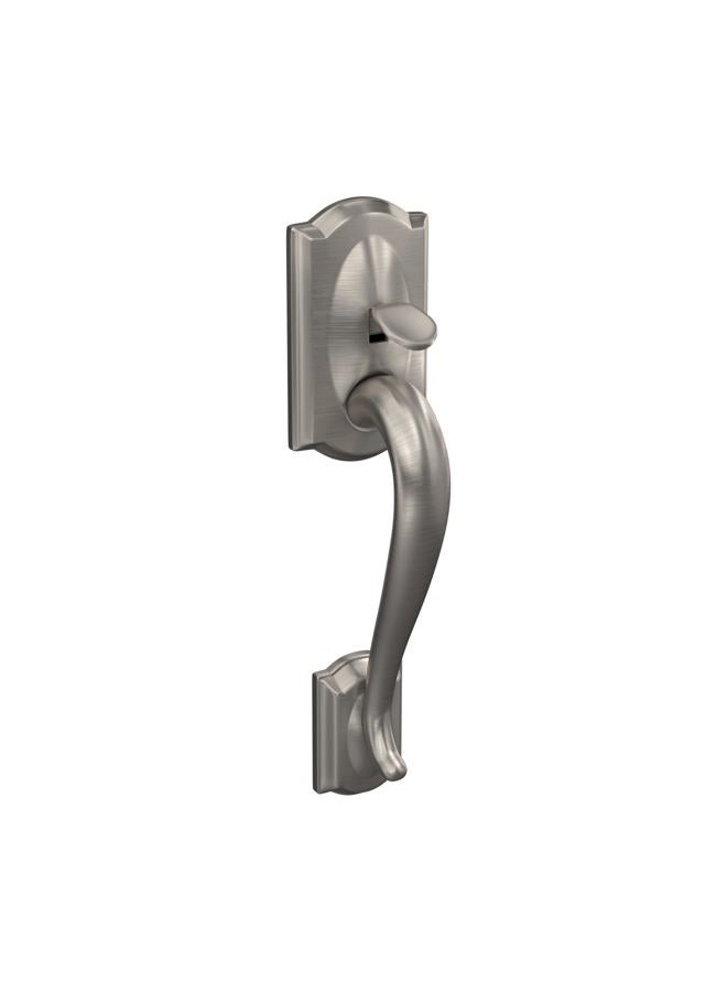 SCHLAGE Camelot Front Entry Handle Georgian Interior Knob (Satin Nickel) FE285 CAM 619 GEO - Image 2