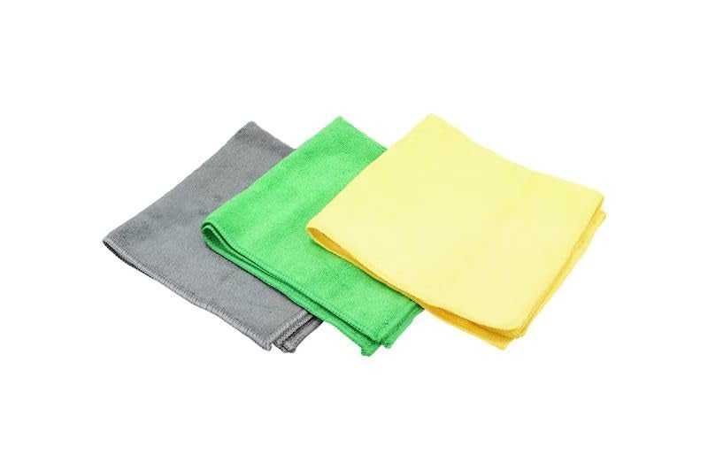 LG Cleaning Microfibre Cloths 3pcs 40x40cms Multi-Colour Highly Absorbent Lint and Streak Free Multi -Purpose (Part Code CLS31800203) - Image 3