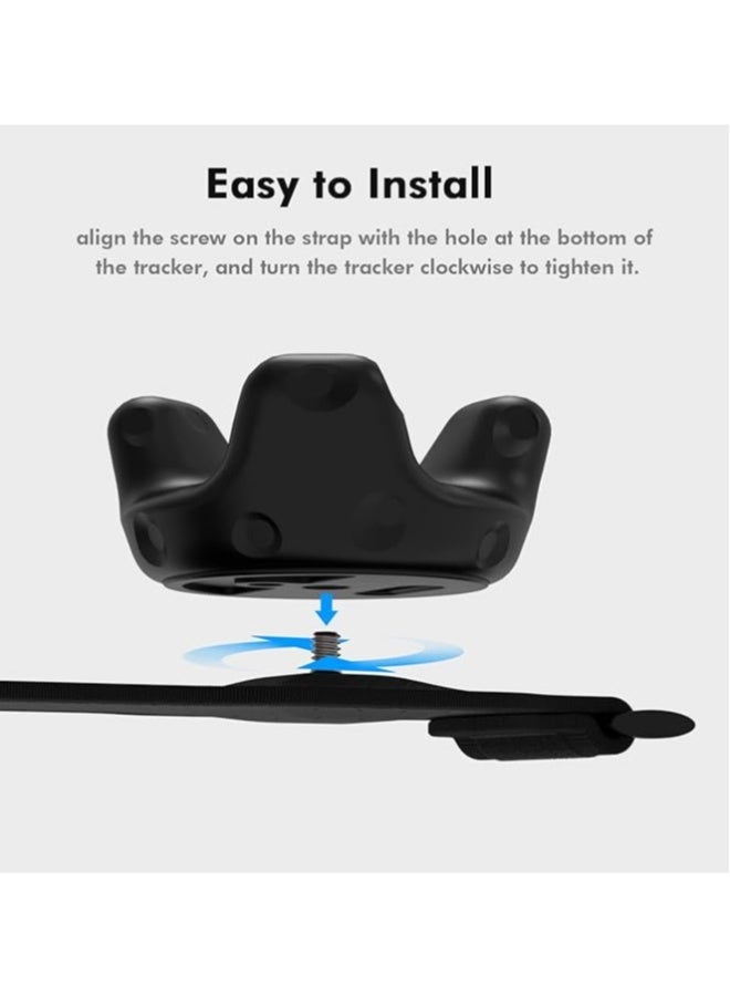 AMVR 5-Piece VR Full Body Tracking Strap for HTC Vive Tracker 3.0 - Adjustable Motion Capture Tracking Strap (1 Body Tracking Strap + 2 Palm Strap + 2 Foot Bands, excluding Vive Tracker) - Image 4