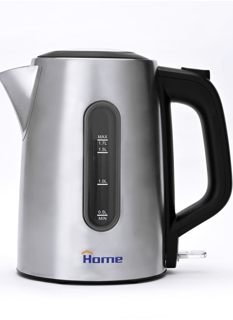Home Stainless steel electric kettle 1850-2200 watts, capacity: 1.7 liters. 360-degree rotating kettle. Stainless steel construction. Stainless steel heating element. Single water window. Automatic shut-off after boiling. Asterix control.  - Image 1