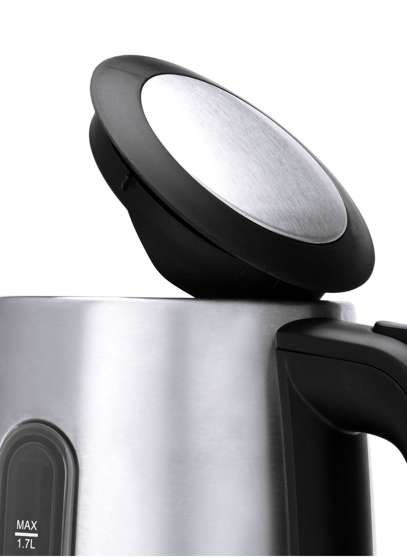Home Stainless steel electric kettle 1850-2200 watts, capacity: 1.7 liters. 360-degree rotating kettle. Stainless steel construction. Stainless steel heating element. Single water window. Automatic shut-off after boiling. Asterix control.  - Image 4