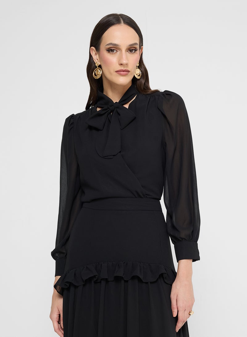Khizana Puff Sleeve Dress - Image 3
