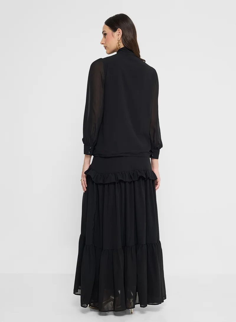 Khizana Puff Sleeve Dress