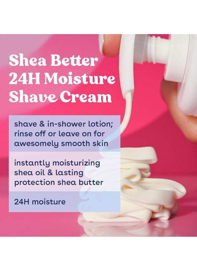 EOS eos Shea Better 24H Moisture Shaving Cream- Lavender, natural shea made for sensitive skin, 7 FL.OZ. (207ml)  - Image 4