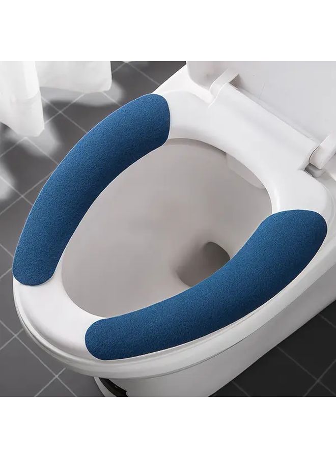 Yellow Adhesive Toilet Seat Cushion Easy to Clean Portable Polyurethane for Home Travel - Image 2