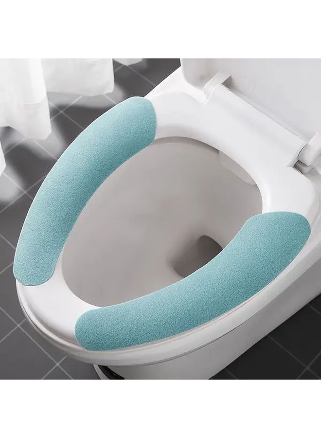 Yellow Adhesive Toilet Seat Cushion Easy to Clean Portable Polyurethane for Home Travel - Image 1