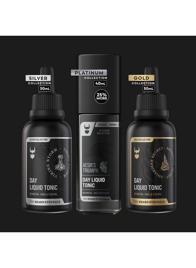 The Beard Struggle - Day Liquid Tonic Beard Oil - Platinum Collection, Surtr's Fury - Beard Oil for Men - Moisturize, Softens Hair, Reduces Itch - Day Time Beard Growth Oil (1 Fl oz) - Image 2
