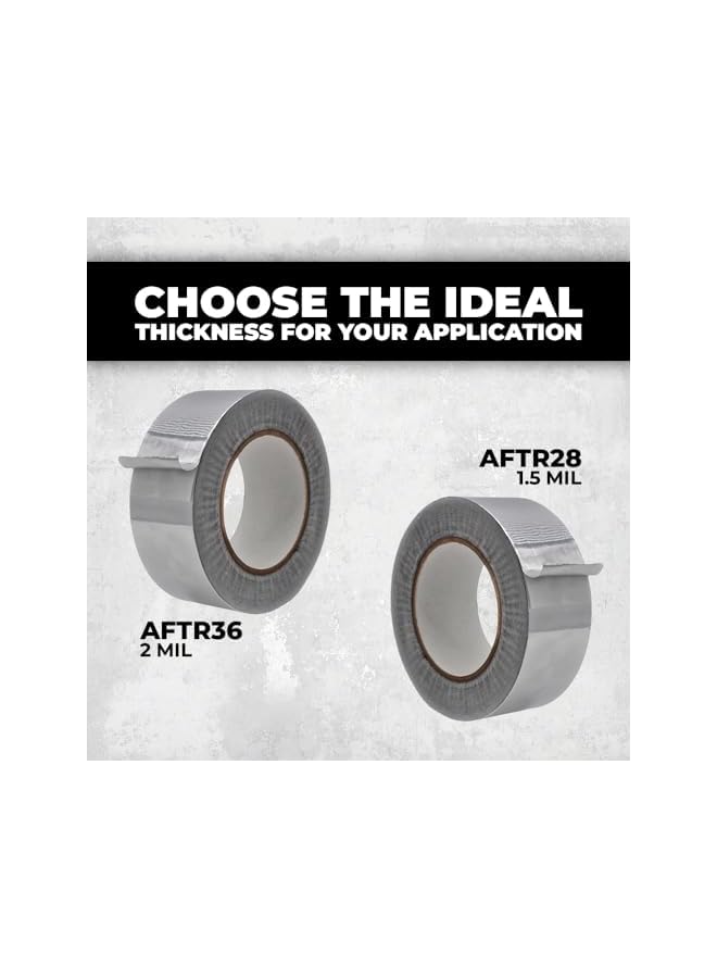PROMASS promass AFTR28 Aluminum Foil Tape - 3/4 inch x 150 feet 1-Pack), Heat Shield Reflective Sealant Tape for HVAC, Ducts, Pipes, and Metal Insulation and Repair, Temperature Resistant  - Image 4