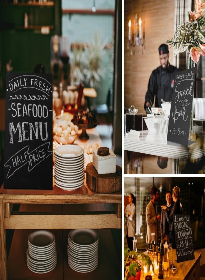 Toros.Store Metal Chalkboard Sign 11 x 17 inches - Food Signs for Party Buffet, Mini Chalkboard Sign, Food Display Card, Kitchen Tabletop Chalkboards, Small Standing Menu Boards for Wedding - Image 2