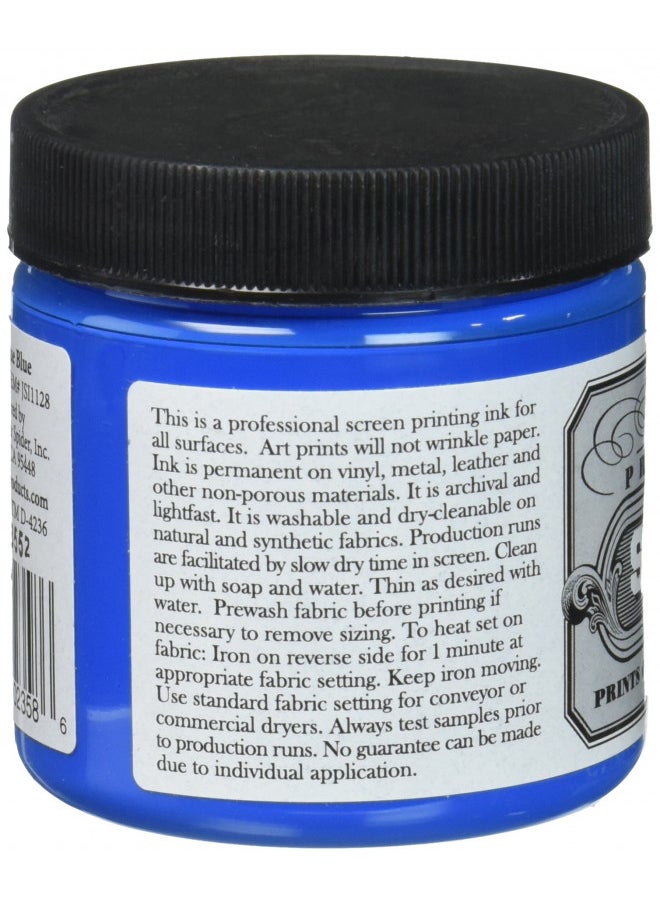 Jacquard Jacquard Professional Screen Print Ink, Water-Soluable, 4oz Jar, Opaque Blue (128)  - Image 3