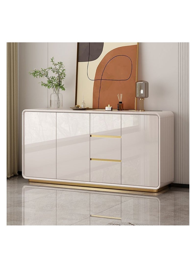 AWD Modern Sideboard Buffet Cabinet Home Organizer Storage, 3 Drawers and 3 Doors Side End Cabinet, Elegant Stable Durable Storage Cabinet Coffee Bar for Living Room Dining Room Kitchen Home Decor - Image 2