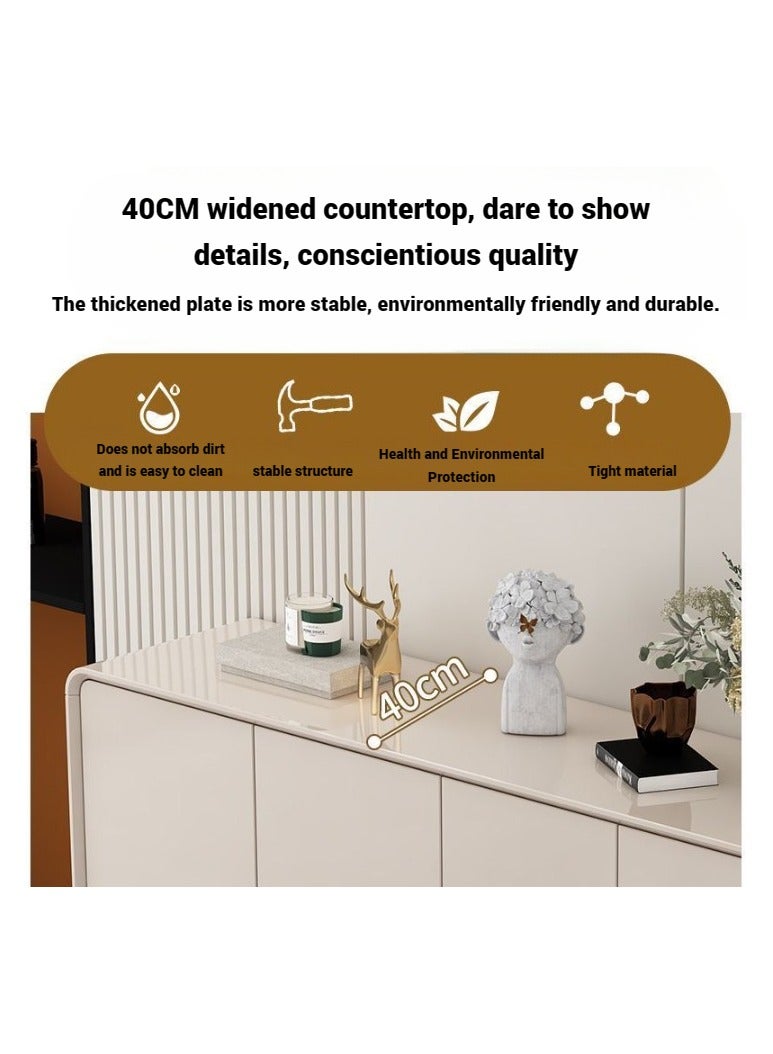 AWD Modern Sideboard Buffet Cabinet Home Organizer Storage, 3 Drawers and 3 Doors Side End Cabinet, Elegant Stable Durable Storage Cabinet Coffee Bar for Living Room Dining Room Kitchen Home Decor - Image 3