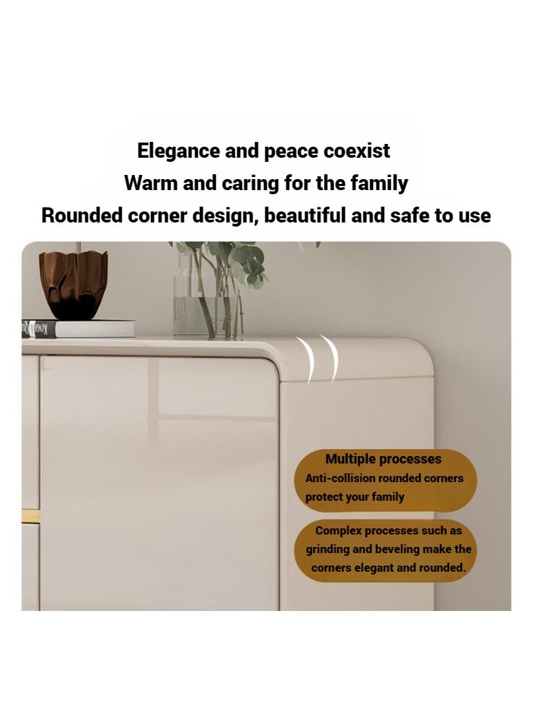 AWD Modern Sideboard Buffet Cabinet Home Organizer Storage, 3 Drawers and 3 Doors Side End Cabinet, Elegant Stable Durable Storage Cabinet Coffee Bar for Living Room Dining Room Kitchen Home Decor - Image 5