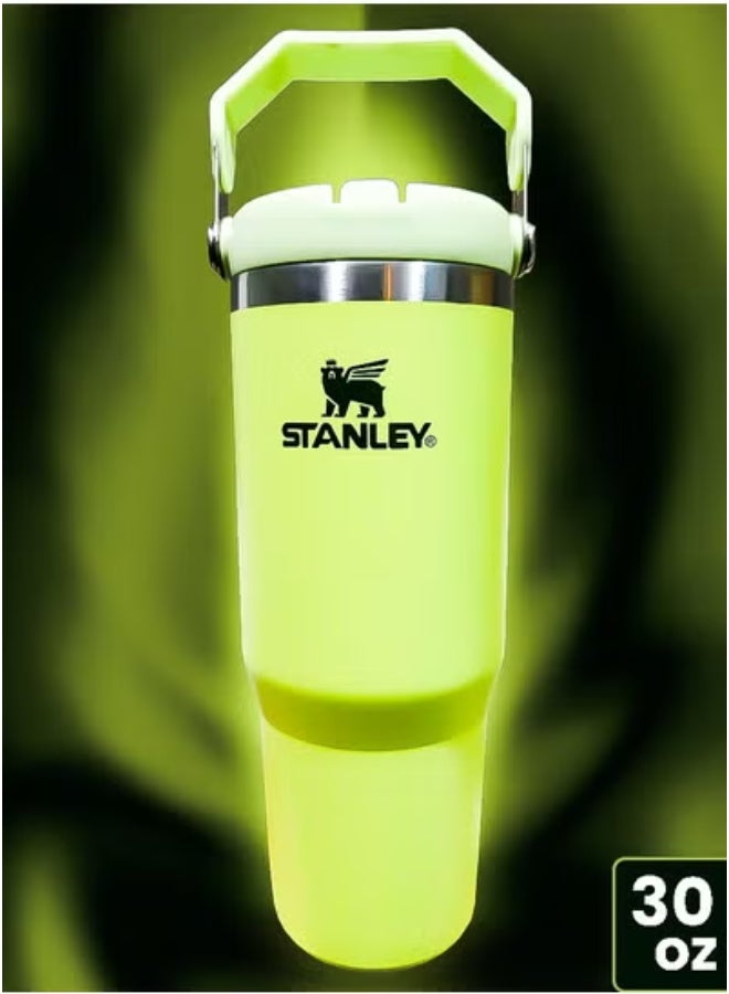 Stanley 30oz Tumbler – Stainless Steel Travel Mug with Reusable Straw – BPA Free, Eco Friendly & Dishwasher Safe – Leakproof FlowState Lid & Double Wall Insulation – Keeps Drinks Hot for 16 Hours & Cold for 24 Hours – Slim Base Fits Most Car Cup Holders – Rugged Ergonomic Handle for Travel, Work & Outdoor Adventures - Image 2