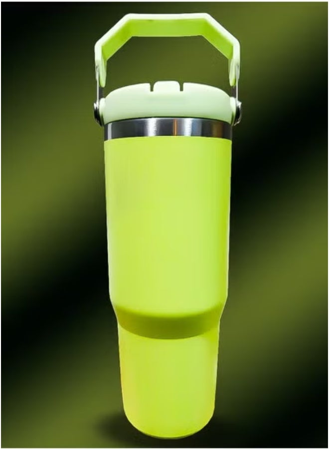 Stanley 30oz Tumbler – Stainless Steel Travel Mug with Reusable Straw – BPA Free, Eco Friendly & Dishwasher Safe – Leakproof FlowState Lid & Double Wall Insulation – Keeps Drinks Hot for 16 Hours & Cold for 24 Hours – Slim Base Fits Most Car Cup Holders – Rugged Ergonomic Handle for Travel, Work & Outdoor Adventures - Image 4