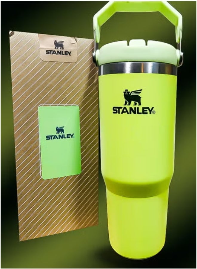 Stanley 30oz Tumbler – Stainless Steel Travel Mug with Reusable Straw – BPA Free, Eco Friendly & Dishwasher Safe – Leakproof FlowState Lid & Double Wall Insulation – Keeps Drinks Hot for 16 Hours & Cold for 24 Hours – Slim Base Fits Most Car Cup Holders – Rugged Ergonomic Handle for Travel, Work & Outdoor Adventures - Image 1