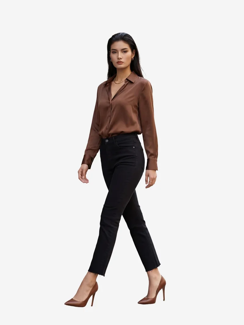MY FASHION High Waist Skinny Leg Denim Pants