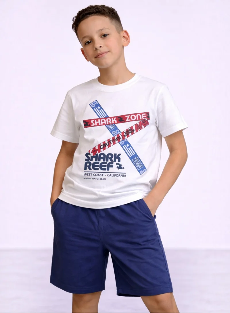 فكتور اند جين Boys’ Multipack – Graphic T-Shirts & Shorts Set (4 Pack)