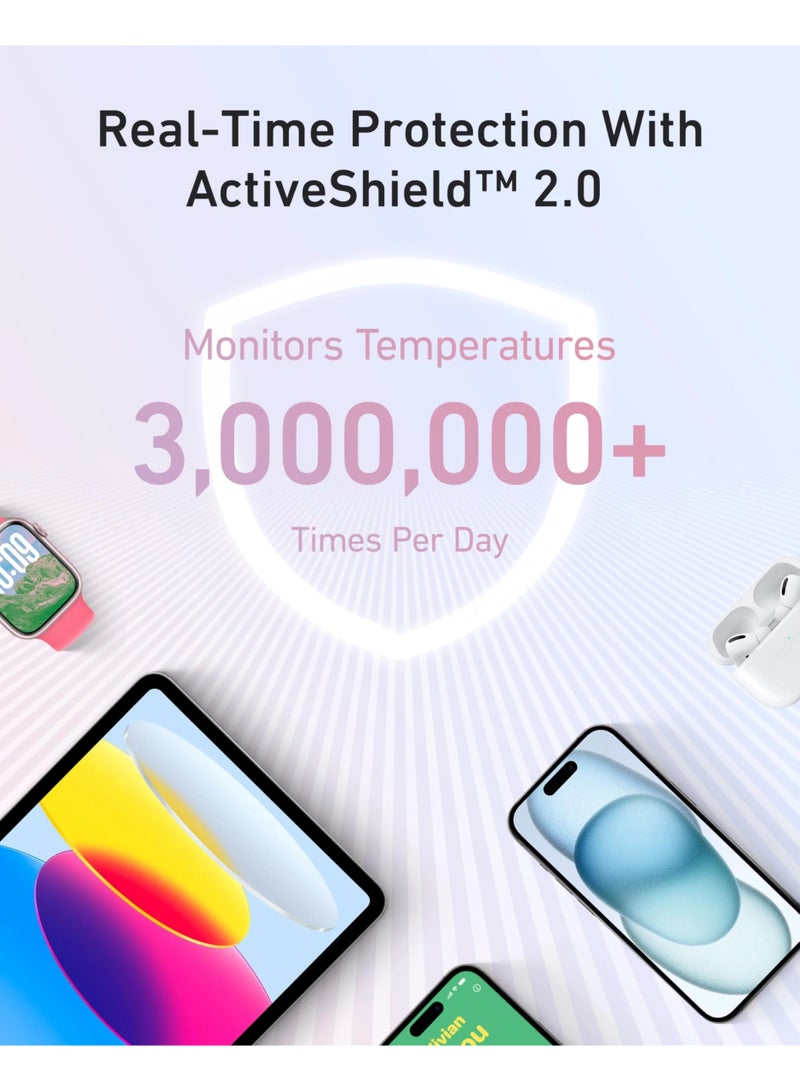 20000 mAh Zolo Power Bank, 20,000mAh 30W High-Speed Portable Charger with Built-In USB-C Cable, Battery Pack For iPhone 16/16 Plus/16 Pro/16 Pro Max/15 Series, Galaxy, and More (pink, 20000 mAh) pink - Image 5