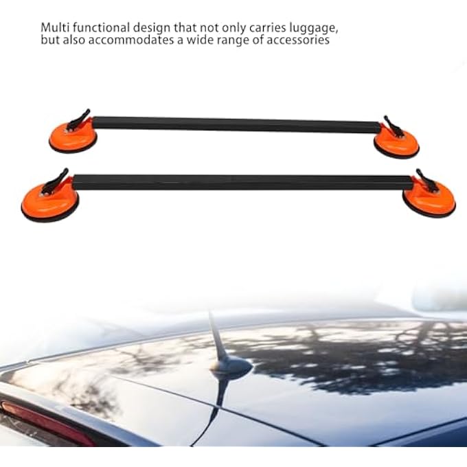 rayihni 2 Pcs 36.22 Inch Car Roof Rack, Roof Rack Cross with Suction Mount, Steel Tube Car Top Crossbars Multifunctional Rooftop Cargo Luggage Carrier for Vehicles - Image 3