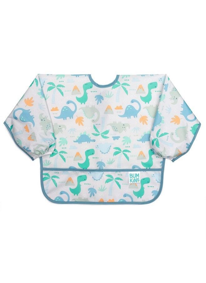 BUMKiNs - Bibs Baby And Toddler Bibs Bibs For Girls And Boys 6 24 Months Long Sleeve Bib Baby Bibs For Eating Lightweight Waterproof Fabric Sleeved Smock - Image 1