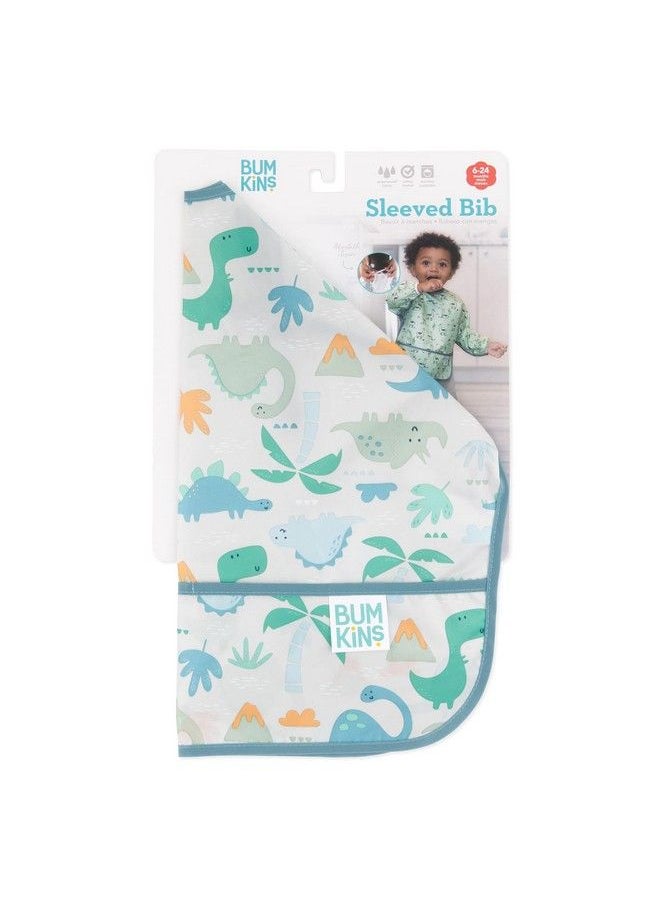 BUMKiNs - Bibs Baby And Toddler Bibs Bibs For Girls And Boys 6 24 Months Long Sleeve Bib Baby Bibs For Eating Lightweight Waterproof Fabric Sleeved Smock - Image 1