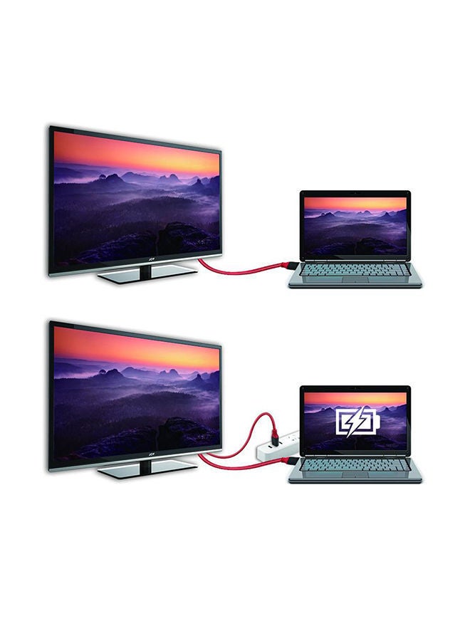 نيبمينينت كابل محول فيديو لواجهة متعددة الوسائط USB 3.1 Type-C إلى HD أسود - Image 3