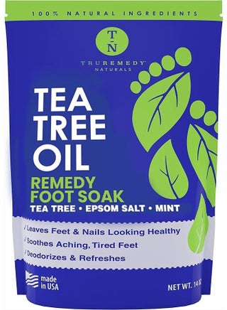 Tea Tree Oil Foot Soak with Epsom Salt & Mint, Feet Soak Helps Toenail System, Athletes Foot & Stubborn Foot Odor - Foot Bath Salt Softens Calluses & Soothes Sore Tired Feet, 14 Ounce - pzsku/Z8460FAC46E930785D53BZ/45/_/1684223485/52c6ffc3-013d-42ab-a6ad-e4203afa45cc
