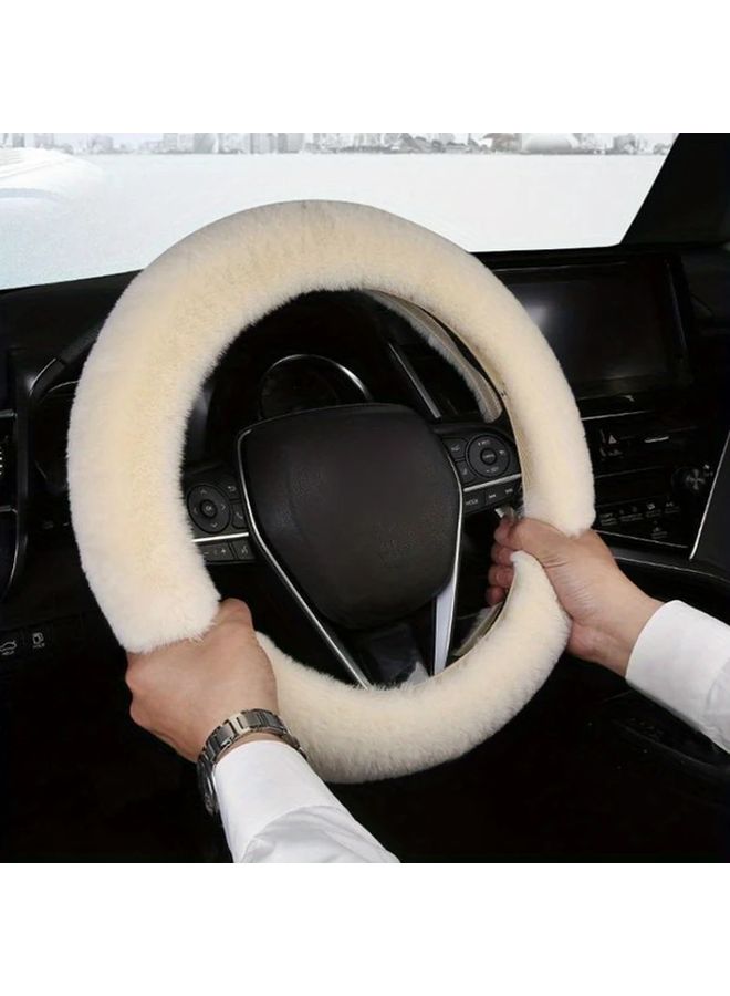3Pcs Black Universal Steering Wheel Cover Set With Handbrake And Gear Shift Covers - Image 5