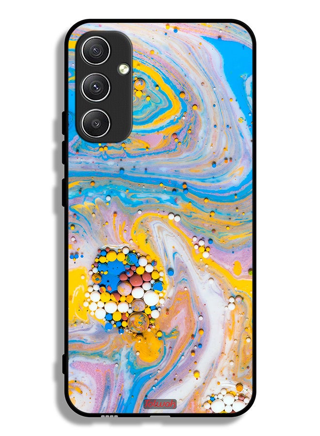 Tolwak Samsung Galaxy A34 5G Protective Case Cover Gems Colorful Abstraction - Image 1