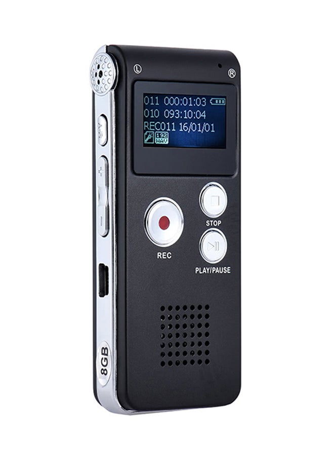 Digital Voice Recorder With MP3 Player OS0120 Black/Silver - Image 1