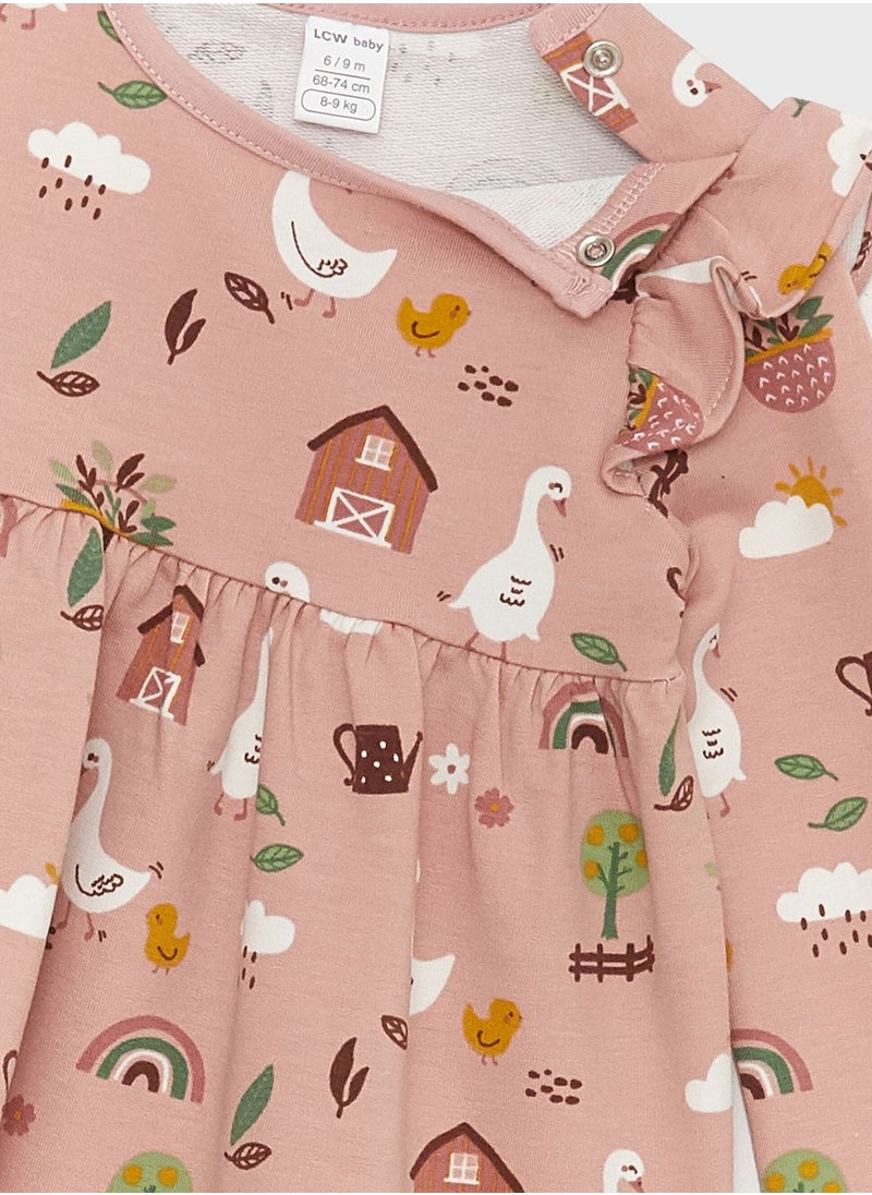 LC WAIKIKI - Infant 2 Pack Printed Midi Dress & Pantyhose - Image 1