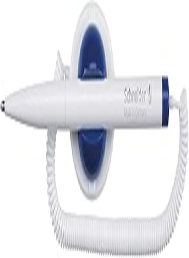 Schneider Ballpoint pen klick-fix-pen blister white (with tele-chain)