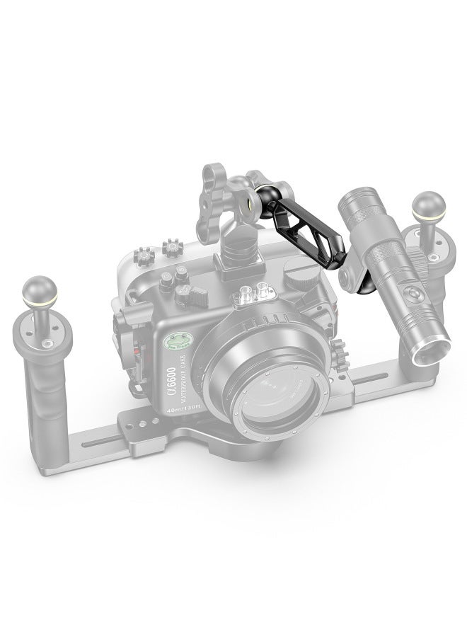 GOPRO Accessories CNC Aluminum Alloy Diving Fill Light Arm Ball Head Lamp Arm Butterfly Clip Underwater Photography Lamp Arm-Color:AM-8 3 Inch Single Ball Lamp Arm  - Image 3
