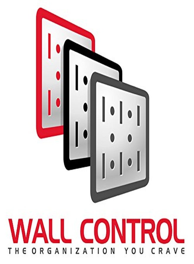 وال كنترول خطاف معدني مشقوق على شكل حرف C من Wall Control 10-CB-022 R، مخصص للوحة التثبيت Wall Control فقط، مقاس 2 بوصة × 2 بوصة، أحمر - Image 5