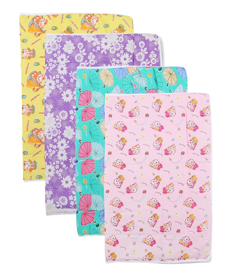 FARETO First Kids Step Baby One Sided Cloth Changing Mat Unisex 612 Months Pack of 4 - Image 1
