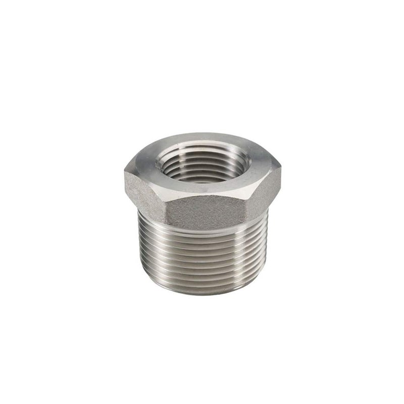 Beduan Stainless Steel Reducer Hex Bushing 2 Male NPT to 34 Female NPT Reducing Cast Pipe Adapter Fitting