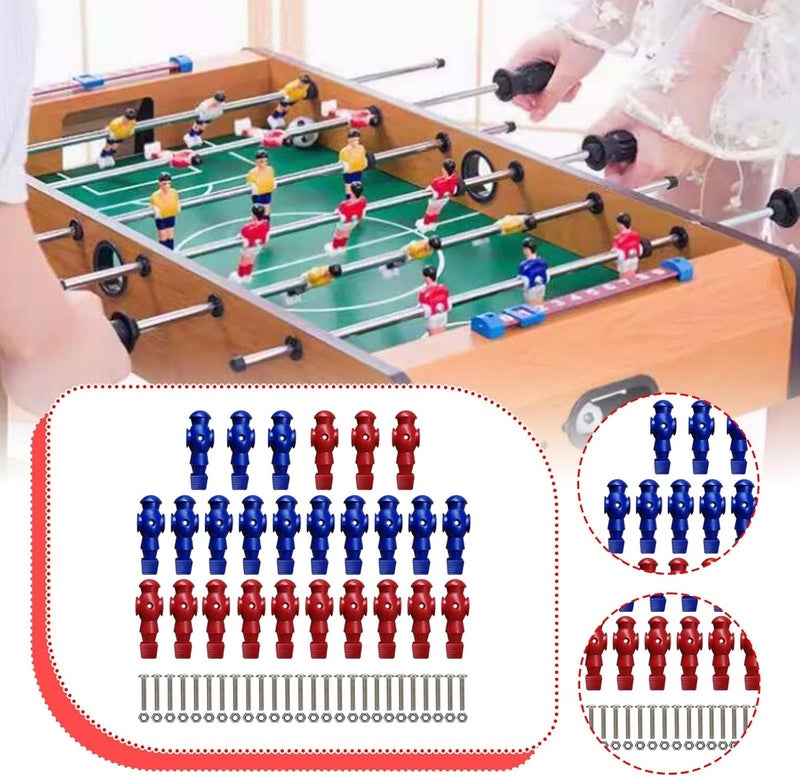 26 Pieces Foosball Players Mini Tabletop Soccer Repair Parts Entertainment Components Reliable Pp Material Suitable for Sports Lovers Game - Image 5