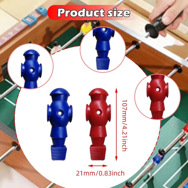 26 Pieces Foosball Players Mini Tabletop Soccer Repair Parts Entertainment Components Reliable Pp Material Suitable for Sports Lovers Game - Image 3