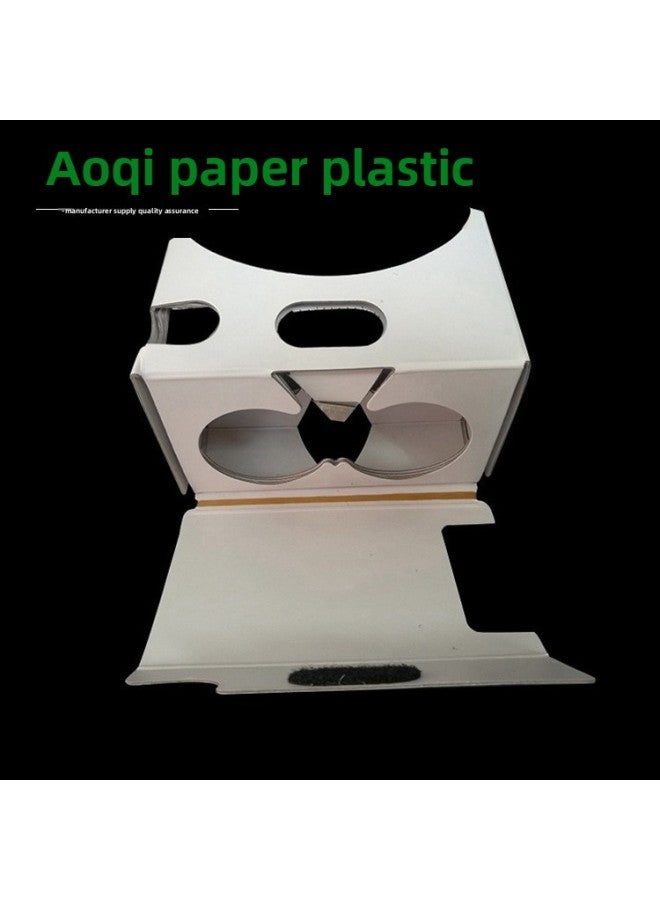 White Paper VR Glasses 3D Mobile Phone Virtual Reality Video Cinema Second Generation Headset Display Device For Mass Audience-Color:White  - Image 4