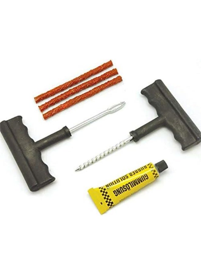Generic Car Bike Auto Tubeless Tire Tyre Puncture Plug Repair Tool Kit  - Image 1