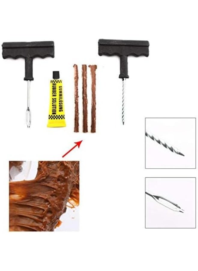 Generic Car Bike Auto Tubeless Tire Tyre Puncture Plug Repair Tool Kit  - Image 2