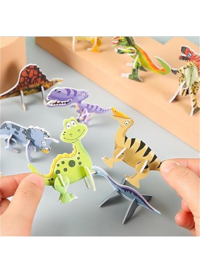 3D Cartoon Puzzle for Kids, Educational 3D Cartoon Puzzle, Ally Pocket Educational 3D Cartoon Puzzle, Children Puzzle Toys (Dinosaur) - Image 3