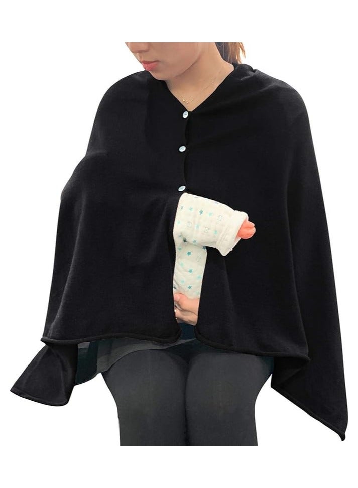 Moro Moro Adjustable Nursing Cover with Buttons – 360° Full Coverage, Ultra-Soft & Breathable - Image 3