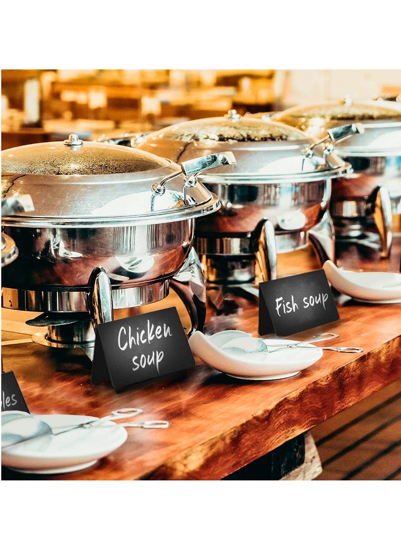 10-Pack Mini Chalkboard Table Tent Signs for Events, Weddings, Parties, and Home Decor - Reusable and Versatile Message Boards - Image 3