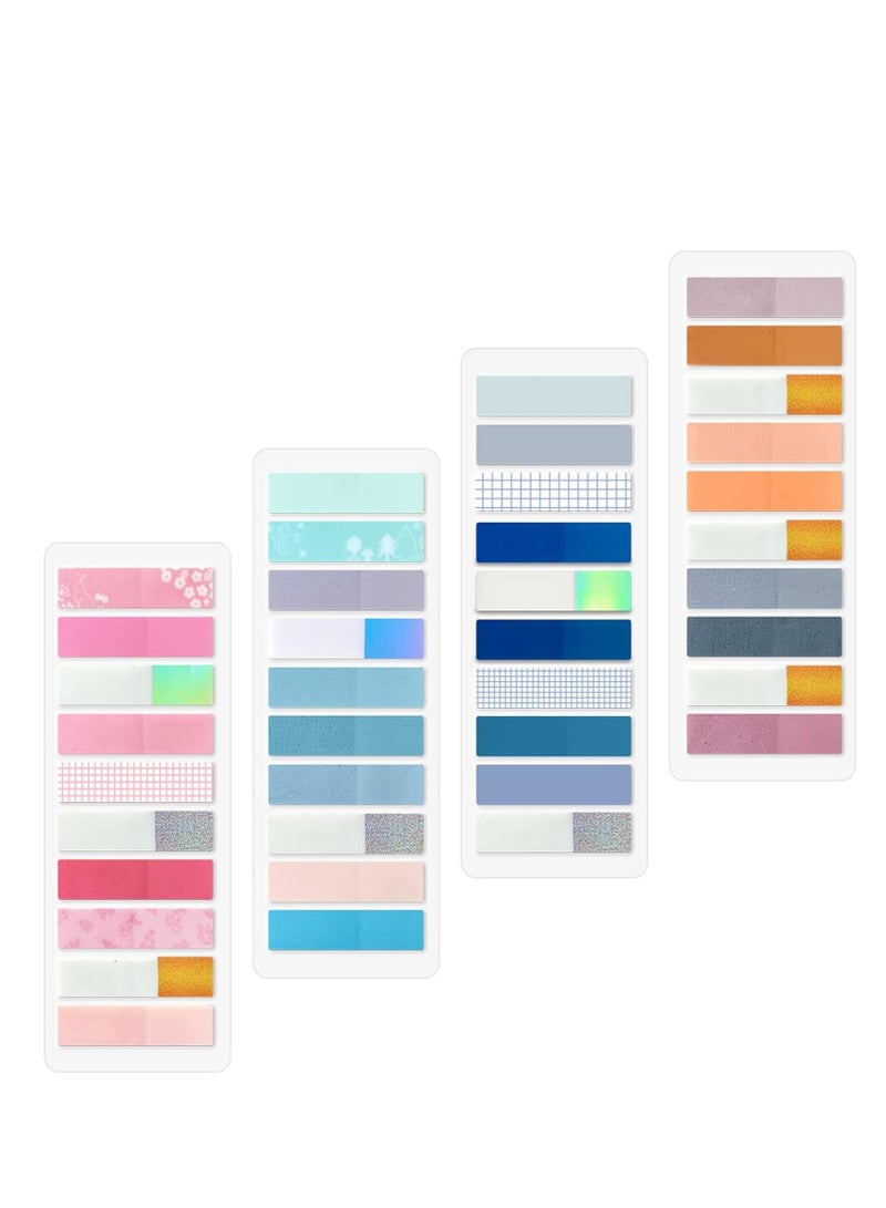 Captaintech 800pcs Morandi Sticky Tabs for Annotating Books  Markers Notebooks Tabs Binders Clear Notes Multi-Colored Writable and Repositionable Strip Index Flags - Image 1