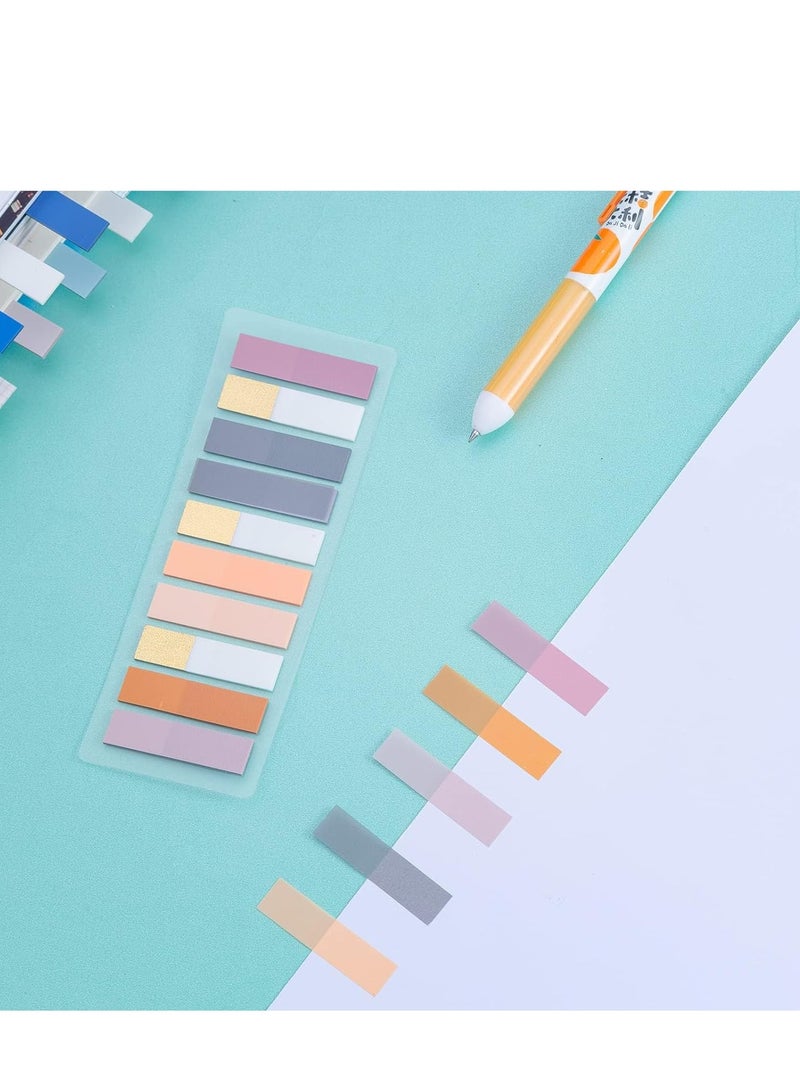 Captaintech 800pcs Morandi Sticky Tabs for Annotating Books  Markers Notebooks Tabs Binders Clear Notes Multi-Colored Writable and Repositionable Strip Index Flags - Image 5