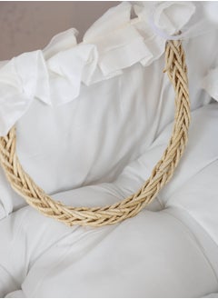 FUN MOMENT Moses Basket Bed with Wooden Rocking Stand White Color  - Image 4