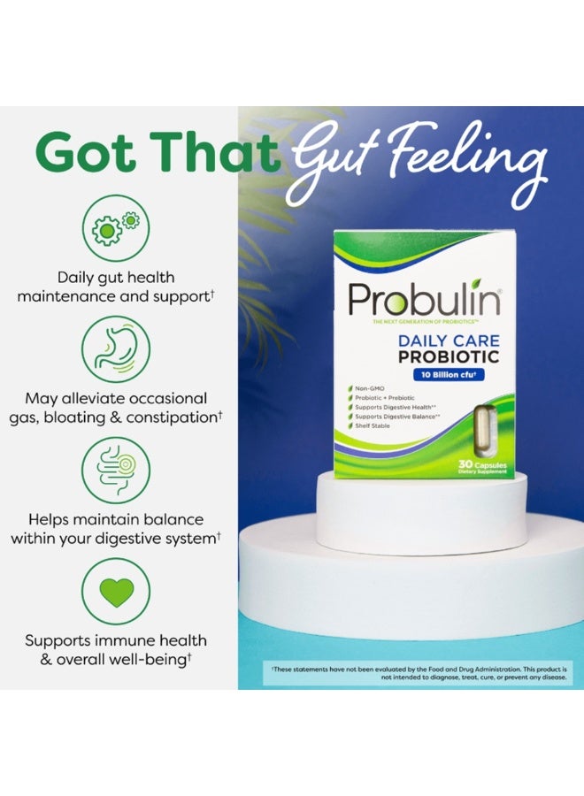 Probulin Daily Care Probiotic 10 B, 30 Capsules - Image 2